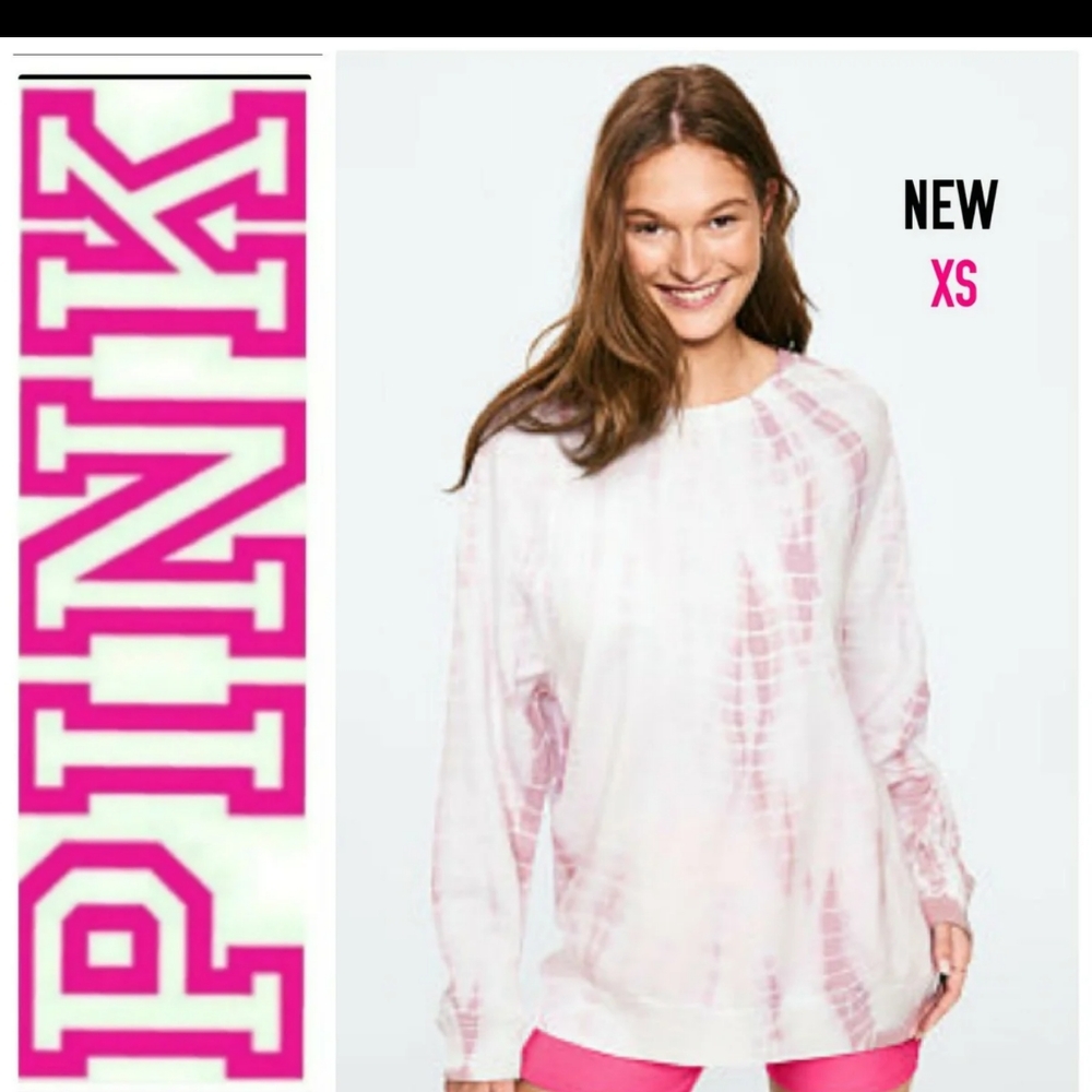 NEW VICTORIA'S SECRET PINK TIE DYE LEGGING CREW